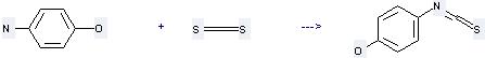 Preparation of Phenol, 4-isothiocyanato-.